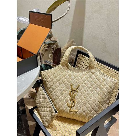 straw ysl bag|ysl straw tote bag.